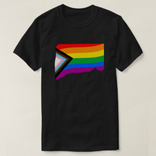 T-shirt Fierté de l'État du Connecticut LGBTQ Progress Pri