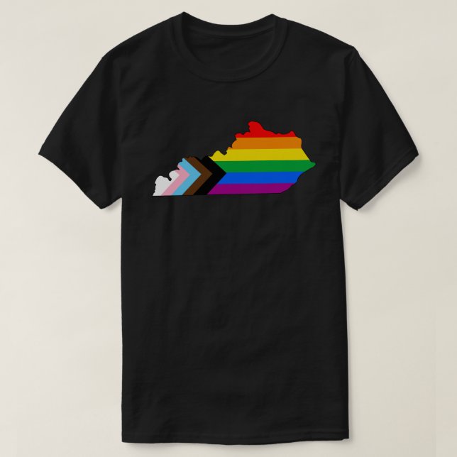 T-shirt Fierté de l'État du Kentucky LGBTQ Progress Pride (Design devant)