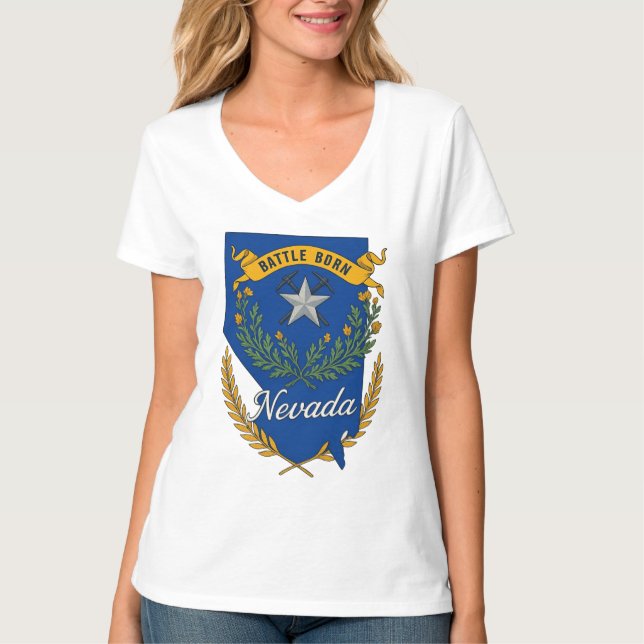 T-shirt Fierté de l'état du Nevada (Devant)