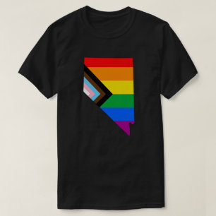 T-shirt Fierté de l'État du Nevada LGBTQ Progress Pride