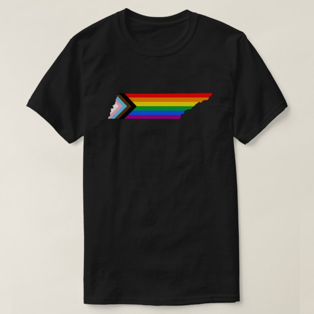 T-shirt Fierté de l'État du Tennessee LGBTQ Progress Pride (Design devant)