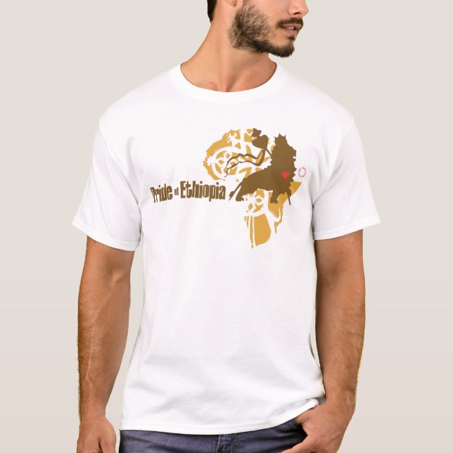 T-shirt Fierté de l'Ethiopie - avec amour (Devant)