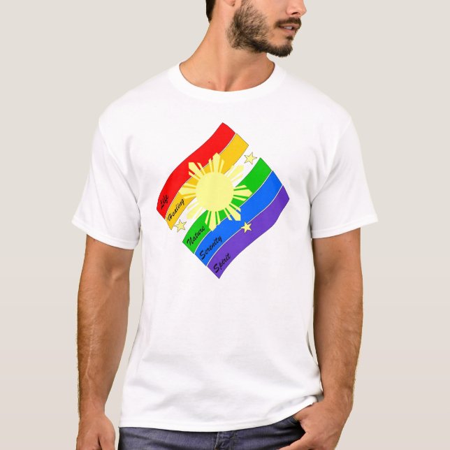 T-shirt Fierté de LGBT Pinoy/Pinay ! (Devant)
