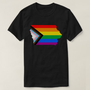 T-shirt Fierté de l'Iowa State LGBTQ Progress Pride