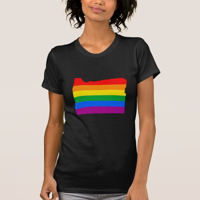 T-SHIRT FIERTÉ DE L'OREGON - (Devant)