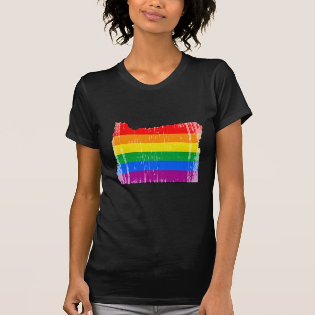 T-SHIRT FIERTÉ DE L'ORÉGON - AFFLIGÉE - .PNG (Devant)