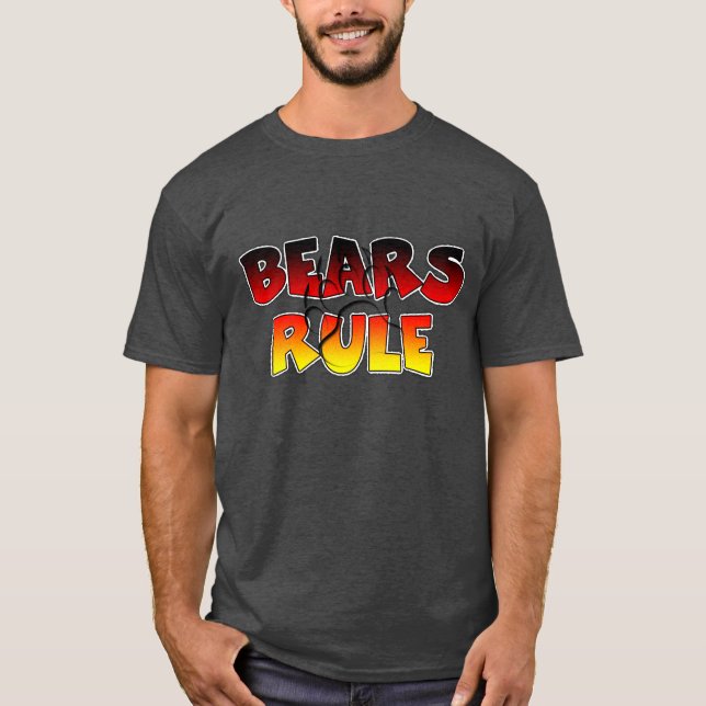 T-shirt Fierté de l'ours Patte d'ours Les ours règnent (Devant)