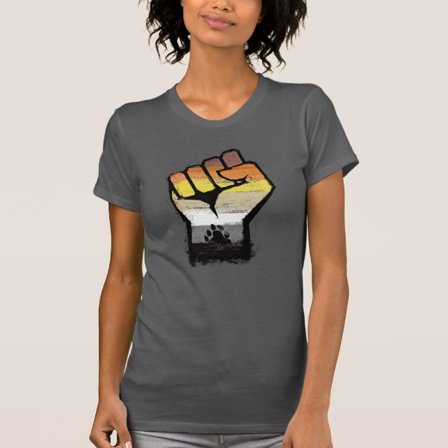 T-shirt Fierté de l'ours Poing de patte (Devant)