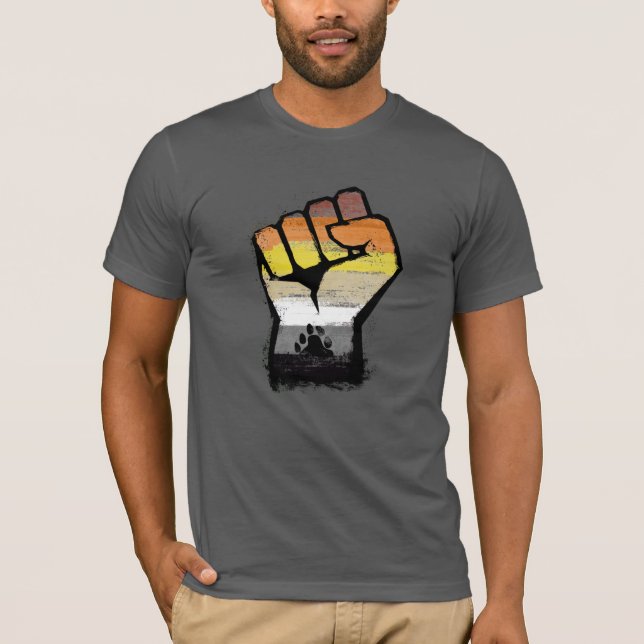 T-shirt Fierté de l'ours Poing de patte (Devant)