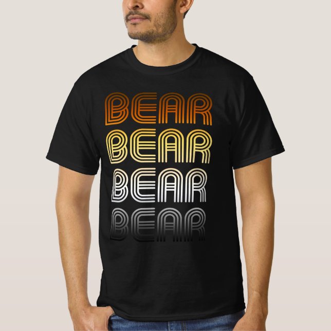 T-shirt Fierté de l'ours rétro (Devant)
