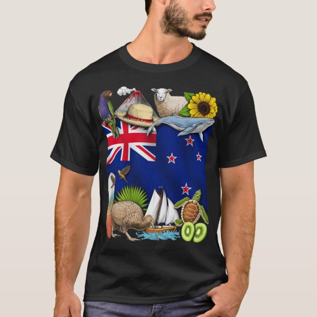 T-shirt Fierté de Nouvelle-Zélande drôle (Devant)