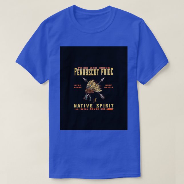 T-shirt Fierté de penobscot amérindienne Graphisme  (Design devant)