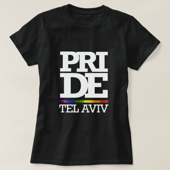 T-SHIRT FIERTÉ DE TEL AVIV - - .PNG (Design devant)