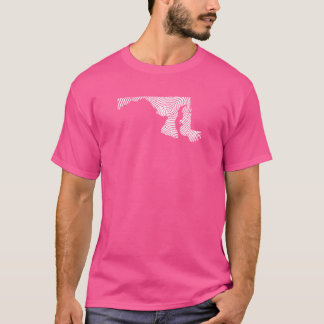 T-shirt Fierté d'empreinte digitale de l'État d'origine du