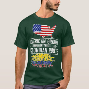 T-shirt Fierté des racines colombiennes grandissantes des