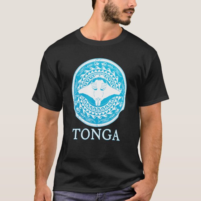 T-shirt Fierté des racines de Manta Ray Tonga (Devant)