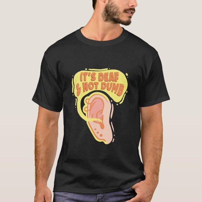T-shirt Fierté des Sourds Perte Auditive ASL (Devant)