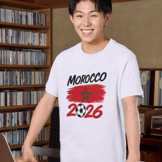 T-shirt Fierté des Supporters de Football Maroc 2026