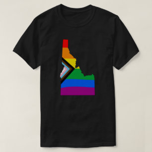 T-shirt Fierté d'État de l'Idaho LGBTQ Progrès Pride