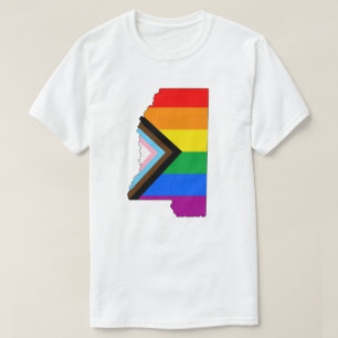 T-shirt Fierté d'État du Mississippi LGBTQ Progrès Pride