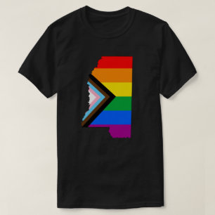 T-shirt Fierté d'État du Mississippi LGBTQ Progrès Pride