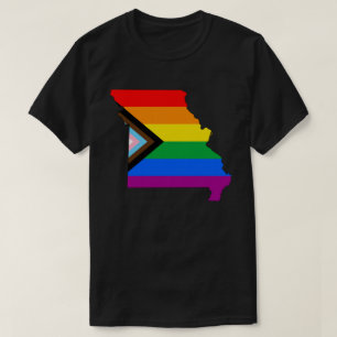 T-shirt Fierté d'État du Missouri LGBTQ Progrès Pride