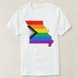T-shirt Fierté d'État du Missouri LGBTQ Progrès Pride