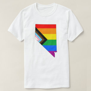 T-shirt Fierté d'état du Nevada LGBTQ Progrès Pride