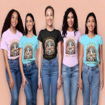 T-shirt Fierté d'honneur dans un thème de fête nuptiale<br><div class="desc">Cette adorable serveuse de t-shirt d'honneur est la meilleure façon de célébrer le rôle spécial de celui dans la fête de la mariée. Avec son sourire rayonnant et sa posture détendue, elle respire un sentiment de fête et de camaraderie avec la fête de la mariée. Ce t-shirt capte magnifiquement l'excitation...</div>