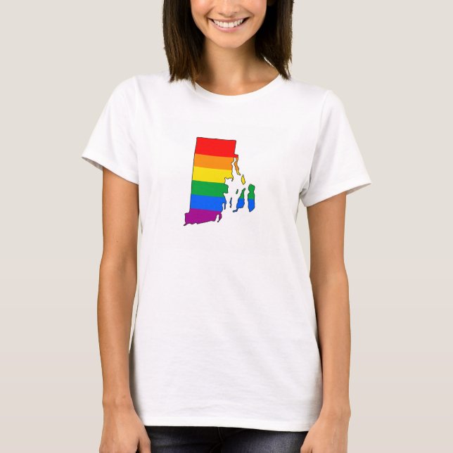 T-SHIRT FIERTÉ D'ÎLE DE RHODE (Devant)