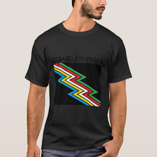 T-shirt Fierté d'invalidité Mois Sensibilisation Handicap  (Devant)