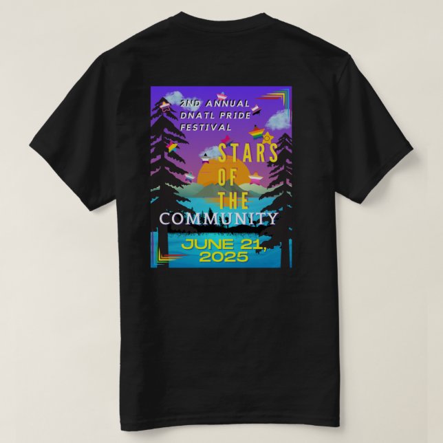 T-shirt Fierté DNATL 2025 (Design dos)