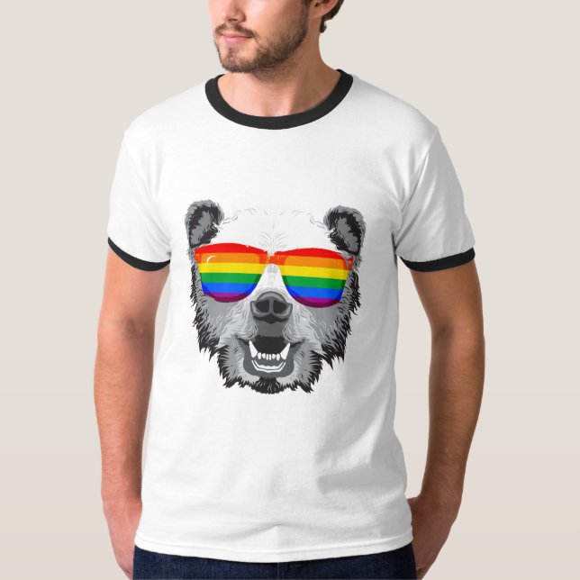 T-shirt Fierté d'ours gris (Devant)