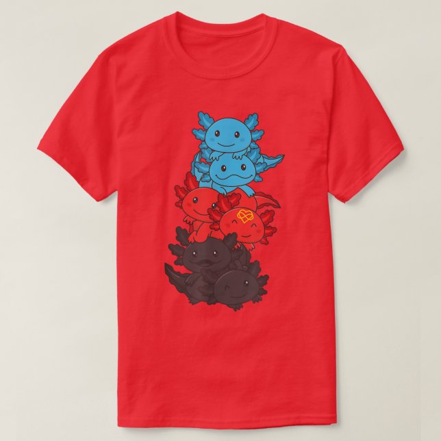 T-shirt Fierté drapeau polyamory LGBTQ Aolotl (Design devant)