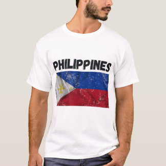 T-shirt Fierté du drapeau des Philippines vintages