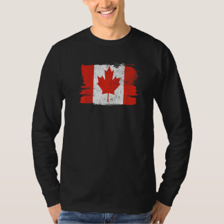T-shirt Fierté du drapeau du Canada Amitié Pride Paix Vint