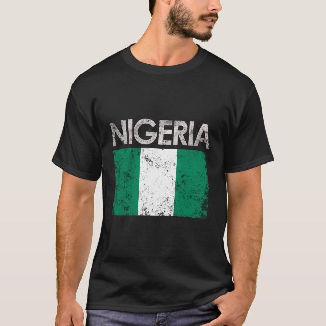 T-shirt Fierté du drapeau nigérian (Devant)