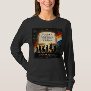 T-shirt Fierté du handicap grâce dans la faiblesse Concept