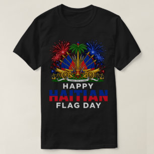 T-shirt Fierté du Jour du Drapeau Haïtien – Conception Ayi