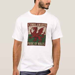 T-shirt Fierté du Pays de Galles Cymru Am Byth