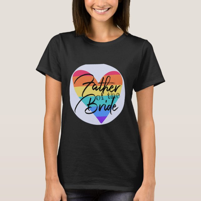 T-shirt Fierté du père de la mariée  (Devant)