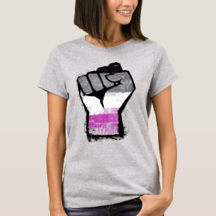T-Shirt Fierté du poing asexué