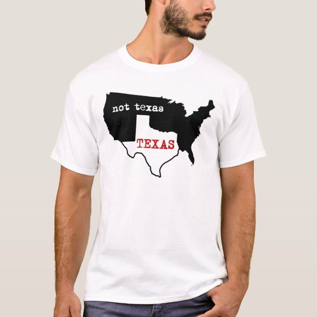 T-shirt Fierté du Texas ! Le Texas/pas le Texas (Devant)