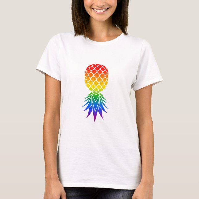 T-shirt Fierté échangiste LGBTQ (Noir) (Devant)