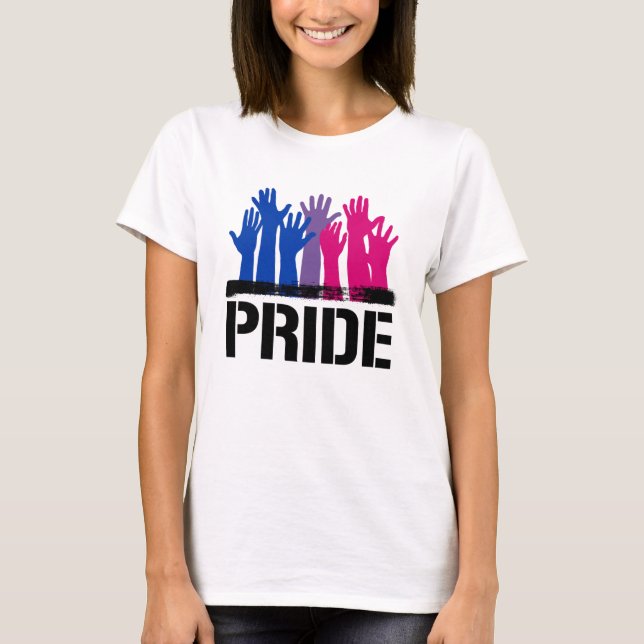 T-shirt Fierté ensemble bisexuelle (Devant)