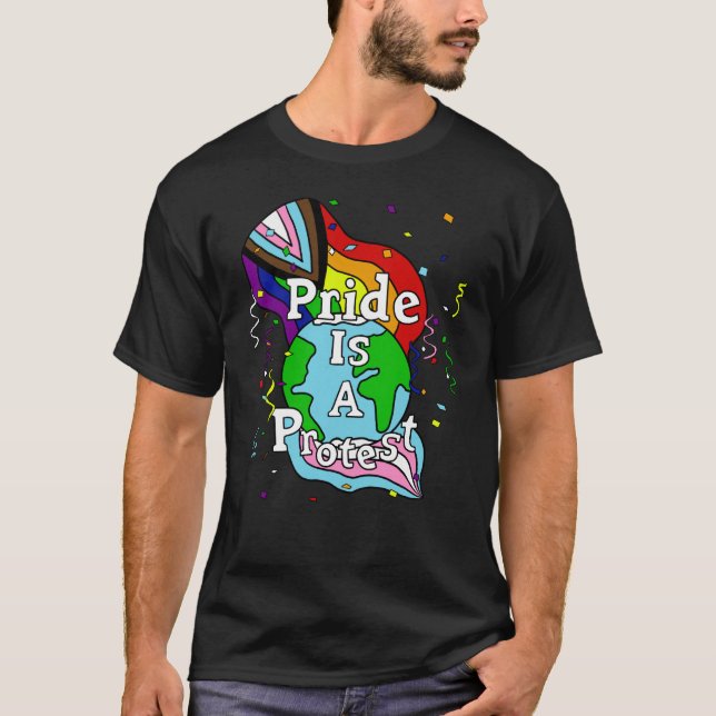 T-shirt Fierté est une manifestation pour les LGBT (Devant)