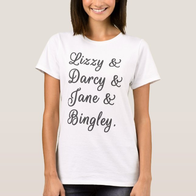 T-shirt Fierté et préjugés Couples I (Devant)