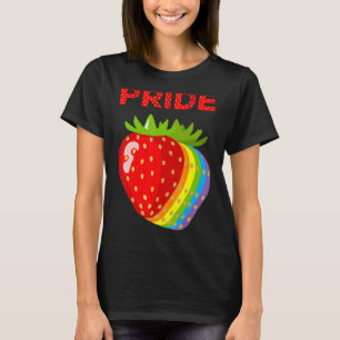 T-shirt Fierté fraise Lgbt Q Gay pride Fier Ally Humain