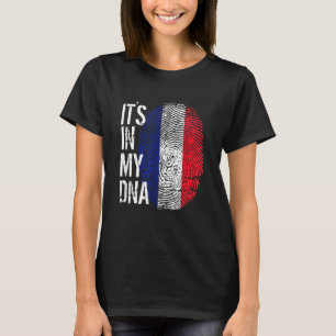 T-shirt Fierté française Empreinte digitale C'est dans mon