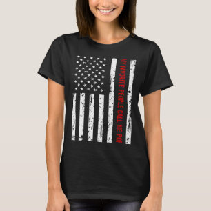 T-shirt Fierté Fun USA Drapeau papa Humour I Favori People